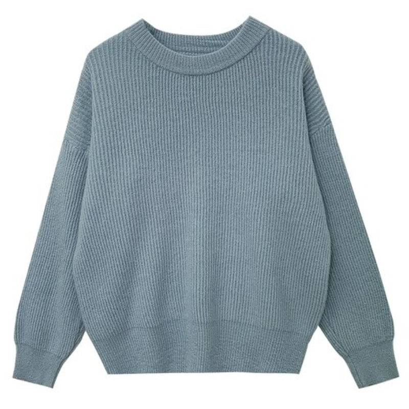 Cashmere Knitted Solid Long-Sleeved Pullover For Women-Soco Hoodie