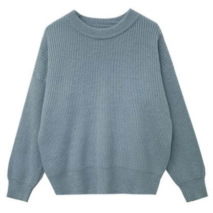 Cashmere Knitted Solid Long-Sleeved Pullover For Women-Soco Hoodie