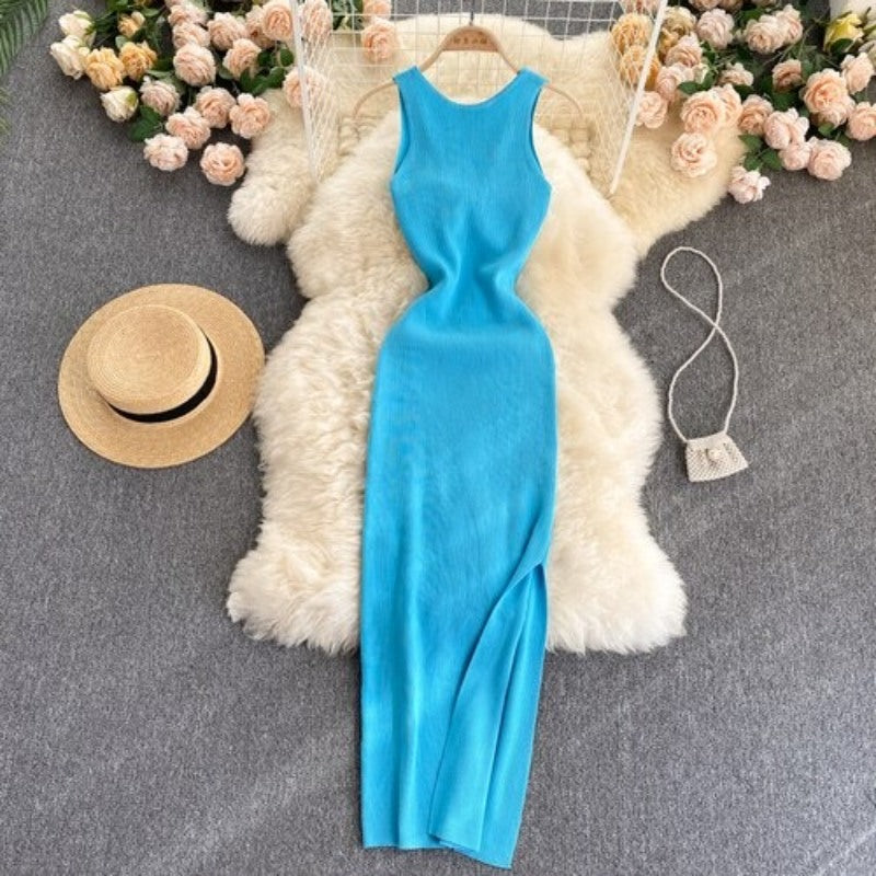 Casual Twisted Korean Long Dress For Women-Soco Hoodie
