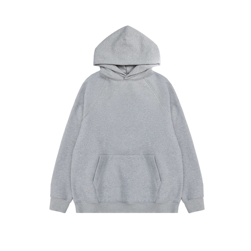 Casual Oversized Hoodie And Joggers Set Gray