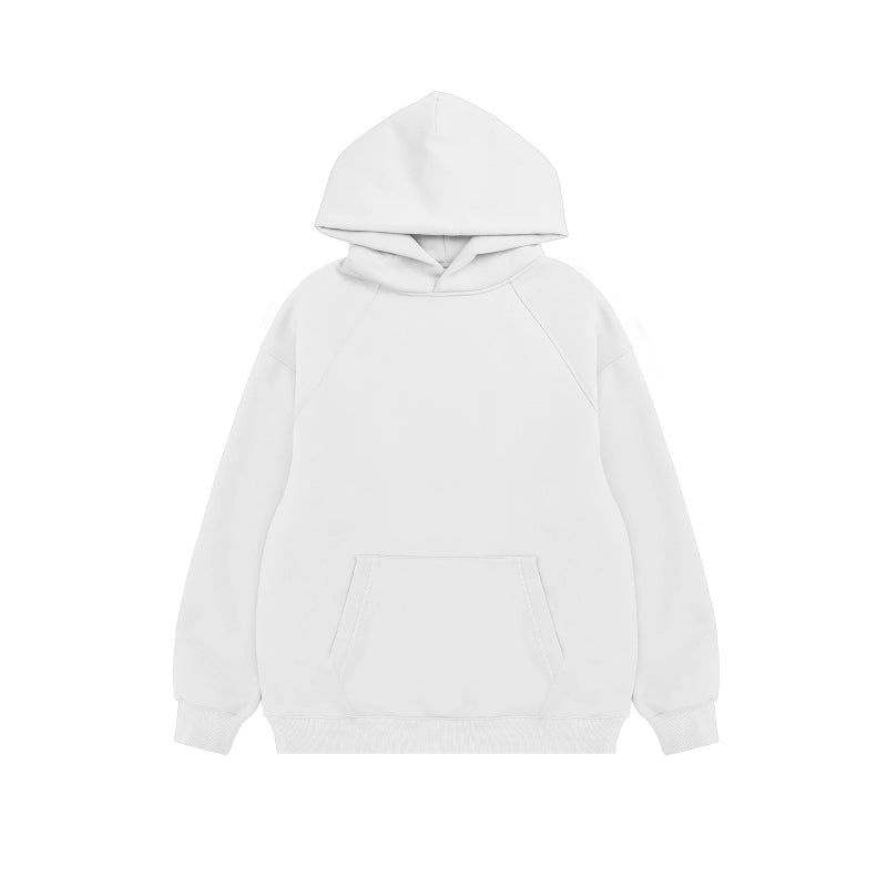 Casual Oversized Hoodie And Joggers Set White