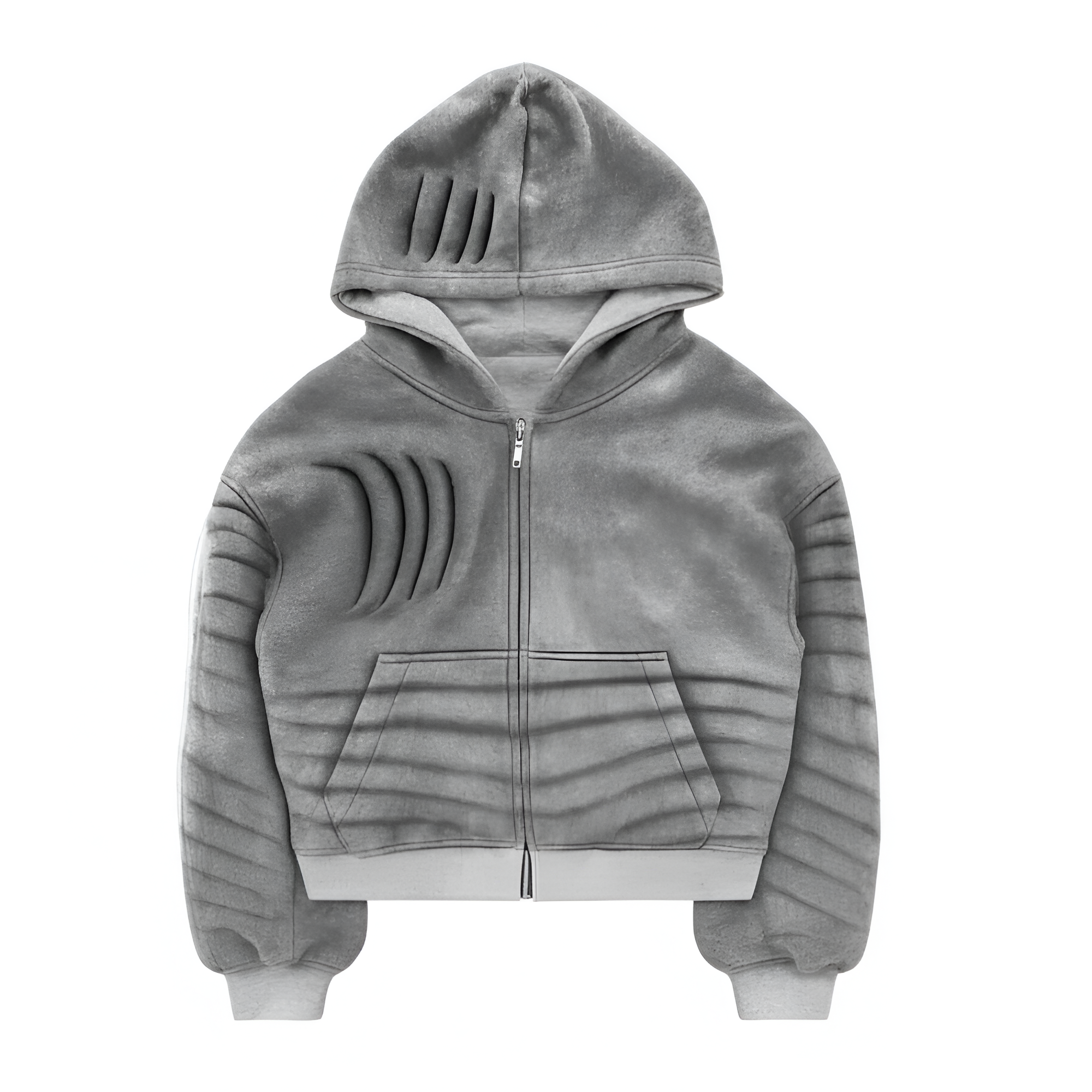 Casual Soft Fleece Zip Up Hoodie 