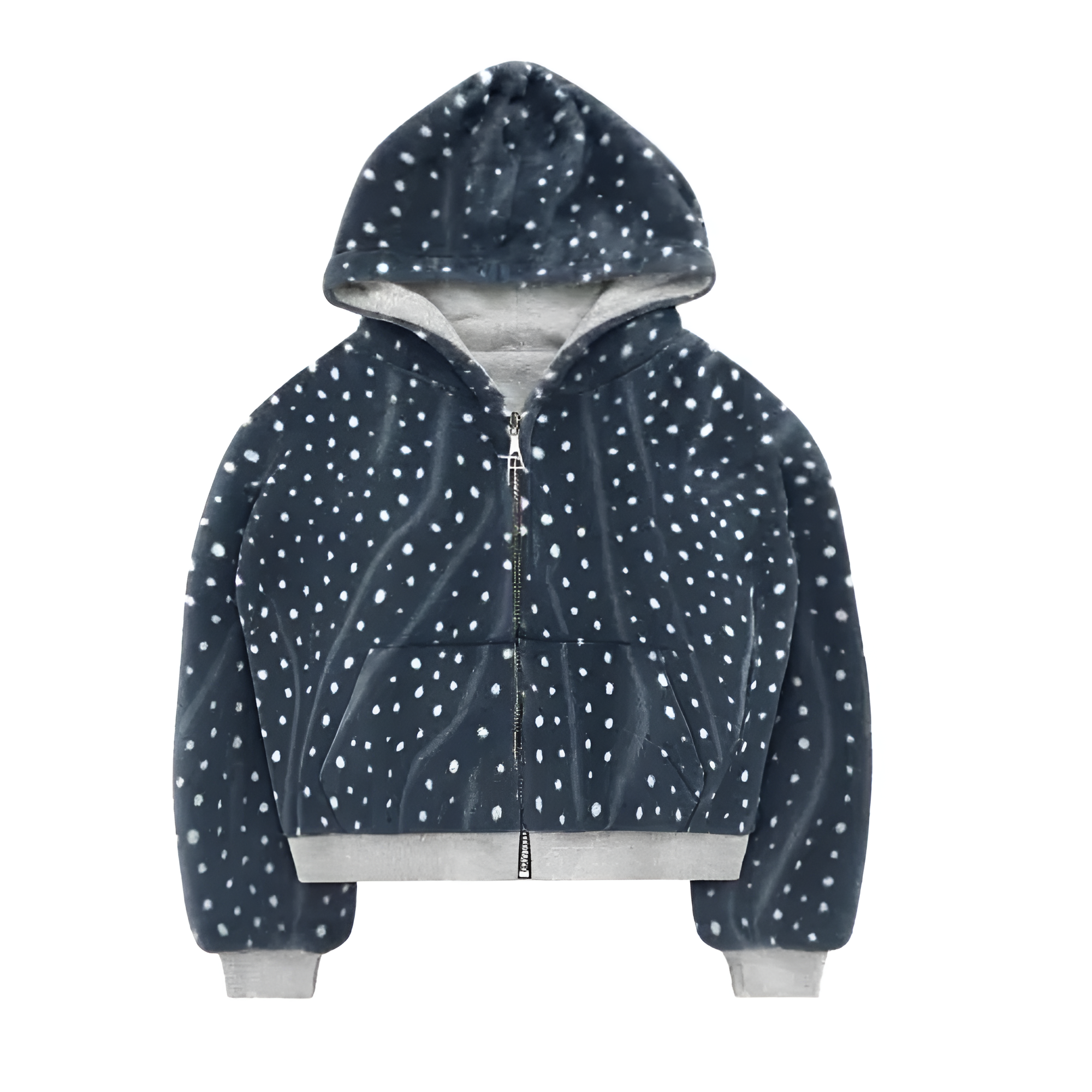 Casual Soft Fleece Zip Up Hoodie 