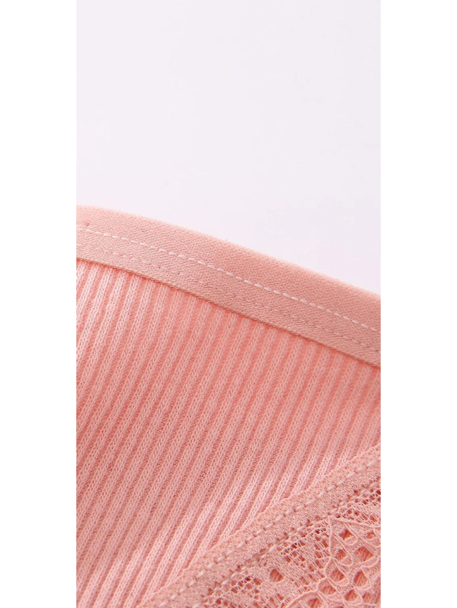 Casual Comfy Lace Trim Thong-Soco Hoodie