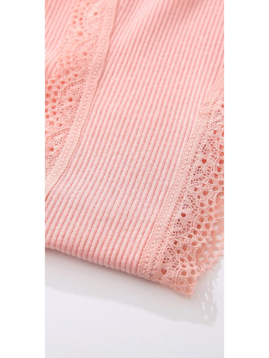 Casual Comfy Lace Trim Thong-Soco Hoodie