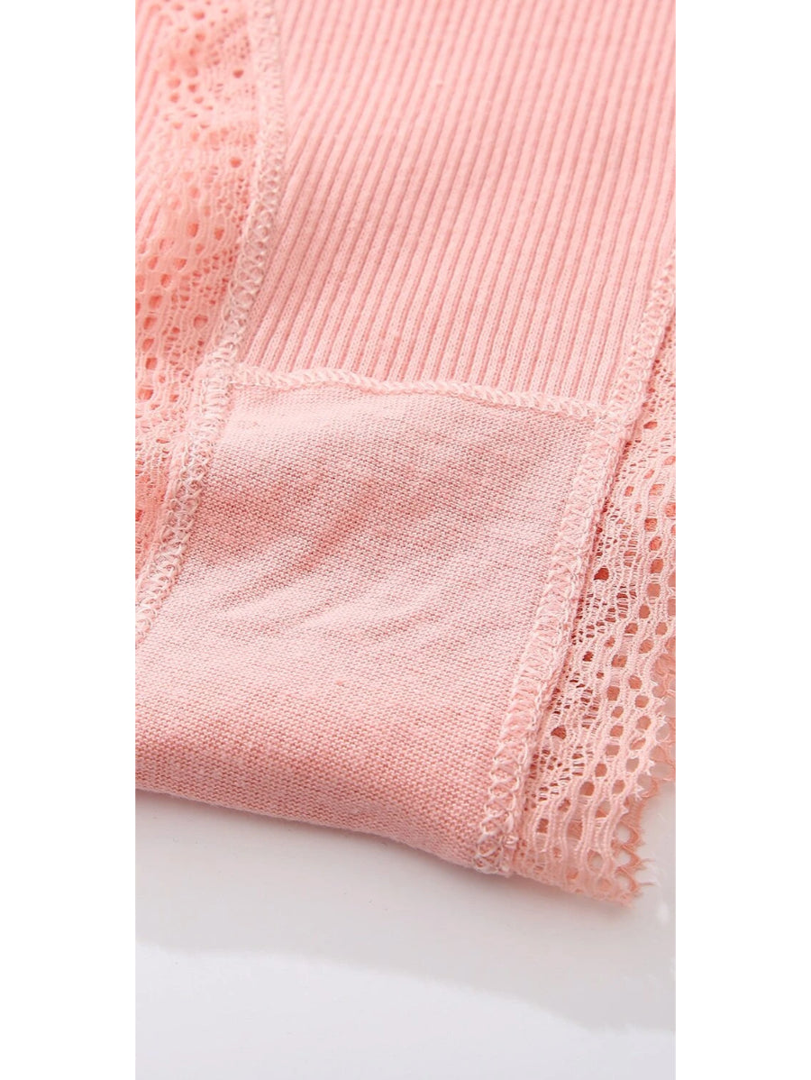 Casual Comfy Lace Trim Thong-Soco Hoodie