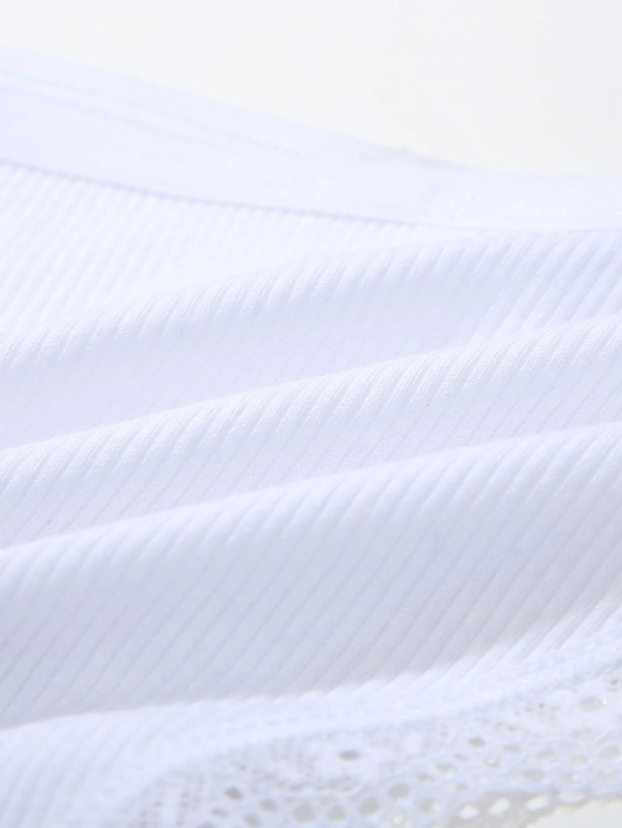 Casual Comfy Lace Trim Thong-Soco Hoodie