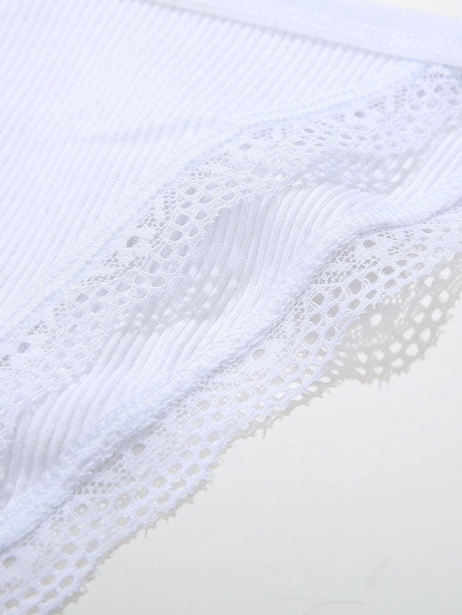 Casual Comfy Lace Trim Thong-Soco Hoodie