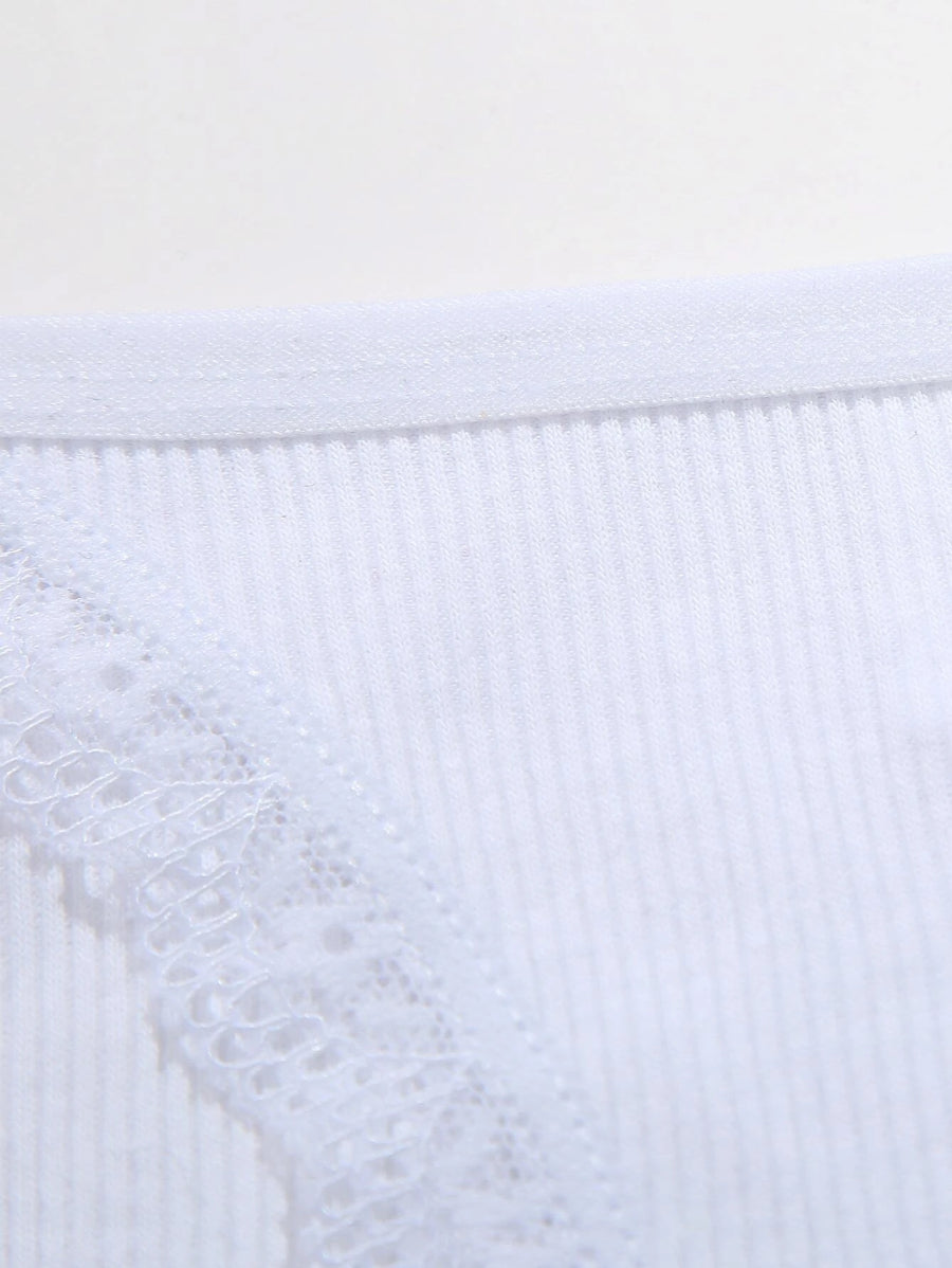 Casual Comfy Lace Trim Thong-Soco Hoodie