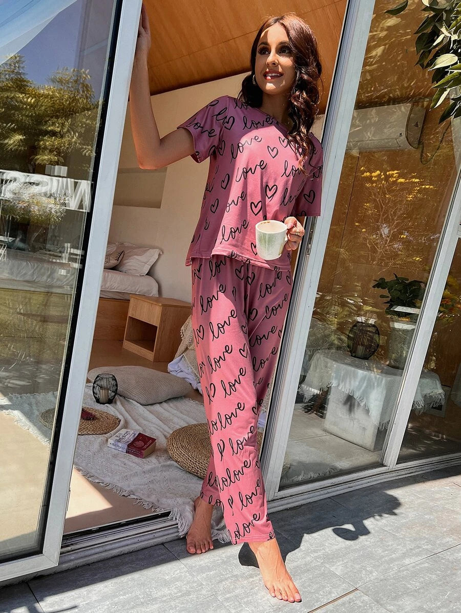 Casual Letter Graphic Three Pieces Set With Cover-Soco Hoodie