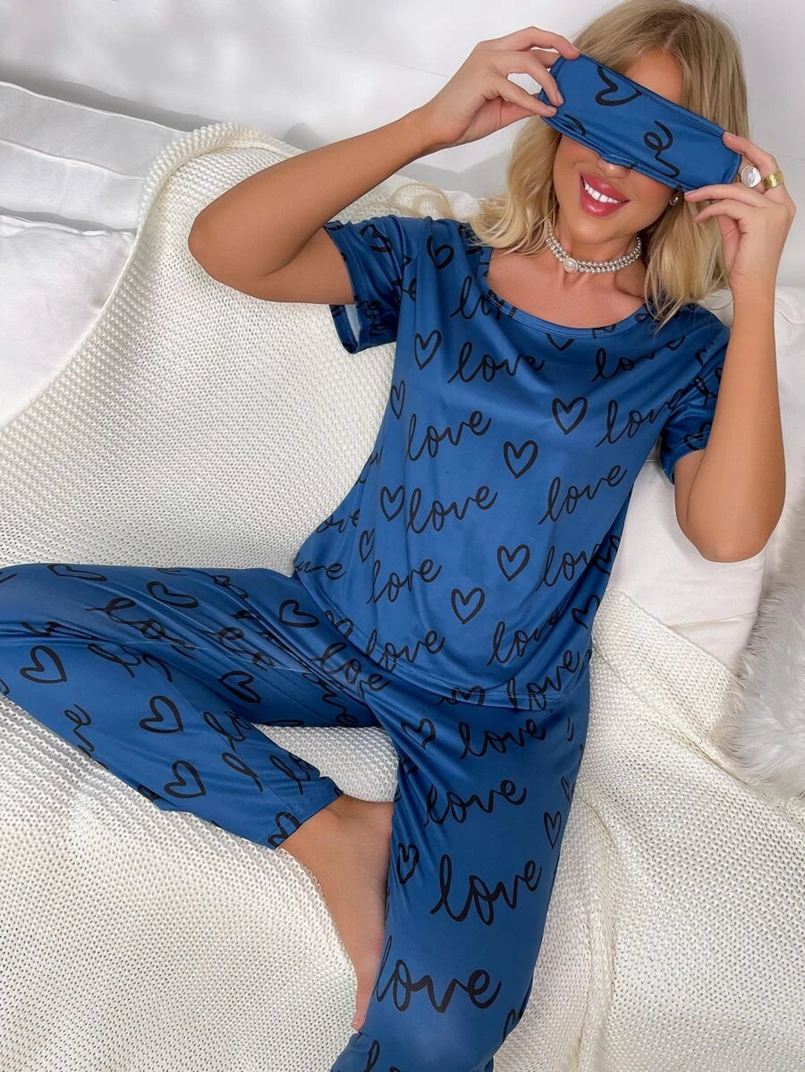 Casual Letter Graphic Three Pieces Set With Cover-Soco Hoodie