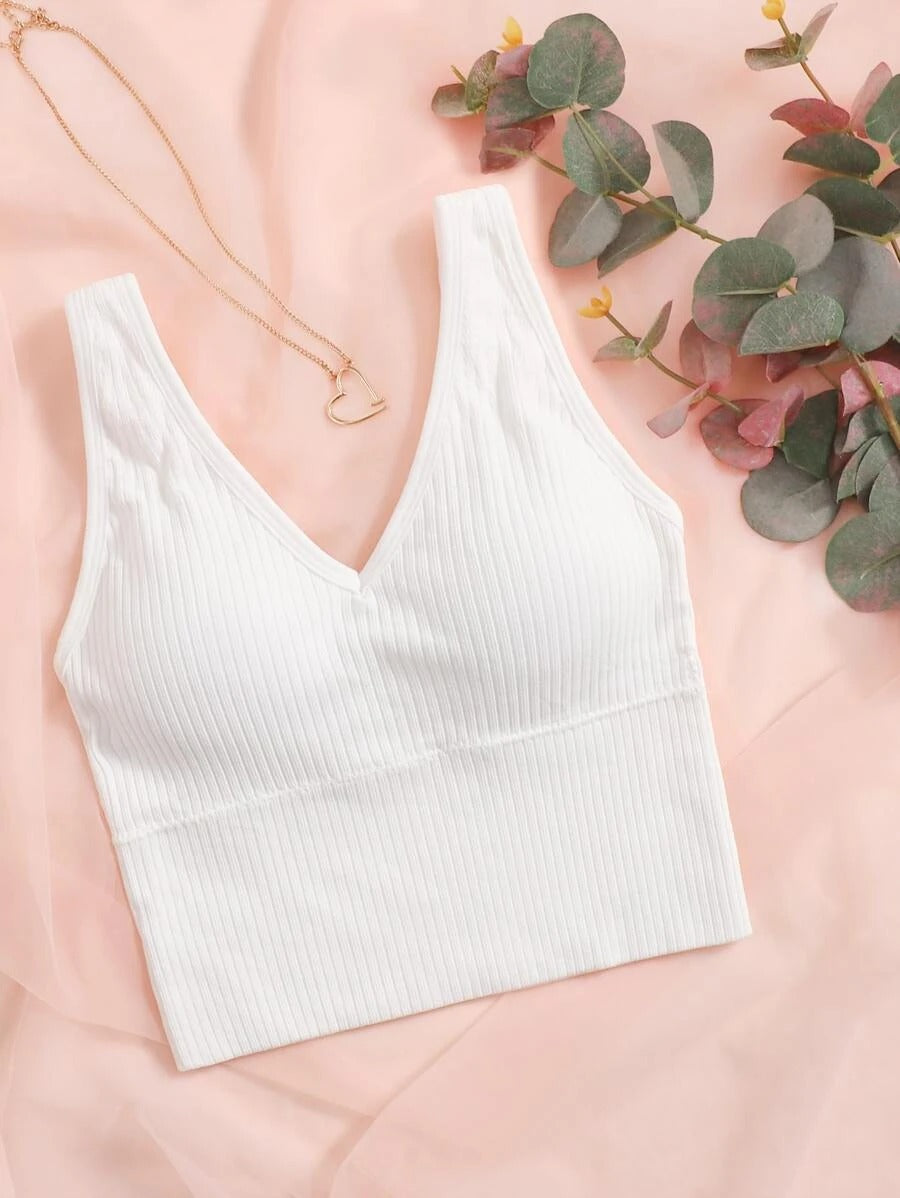 Casual Rib Tank Bra-Soco Hoodie