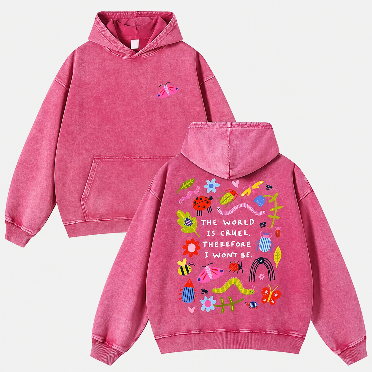 Vintage Washed Autumn Graphic Hoodie