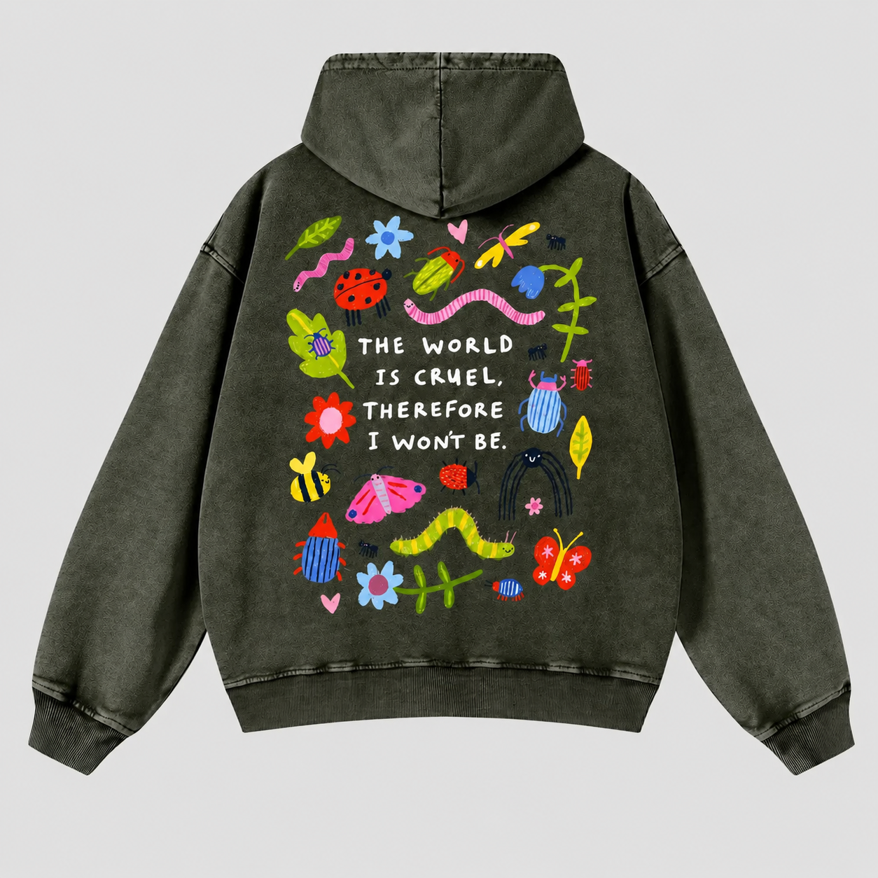 Vintage Washed Autumn Graphic Hoodie