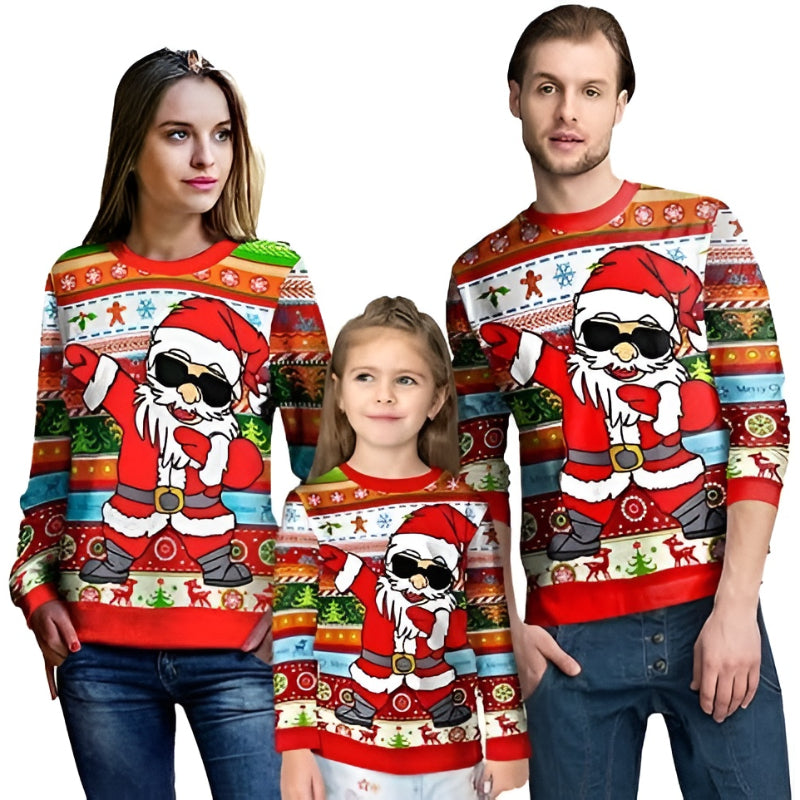 Festive Santa Dab Christmas Sweatshirt
