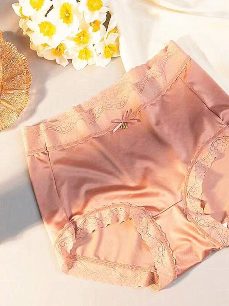 Contrast Lace Trim Brief-Soco Hoodie