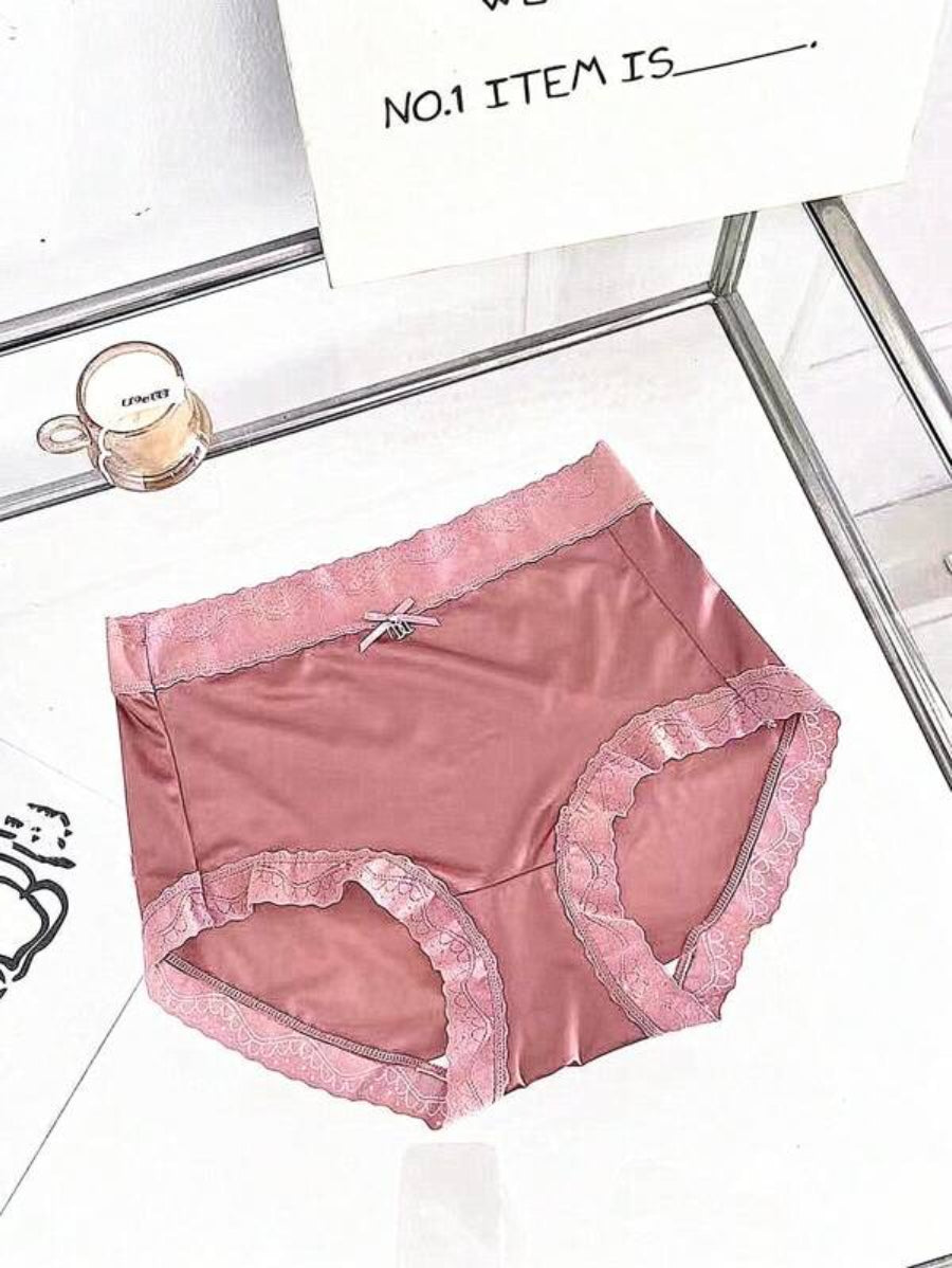 Contrast Lace Trim Brief-Soco Hoodie