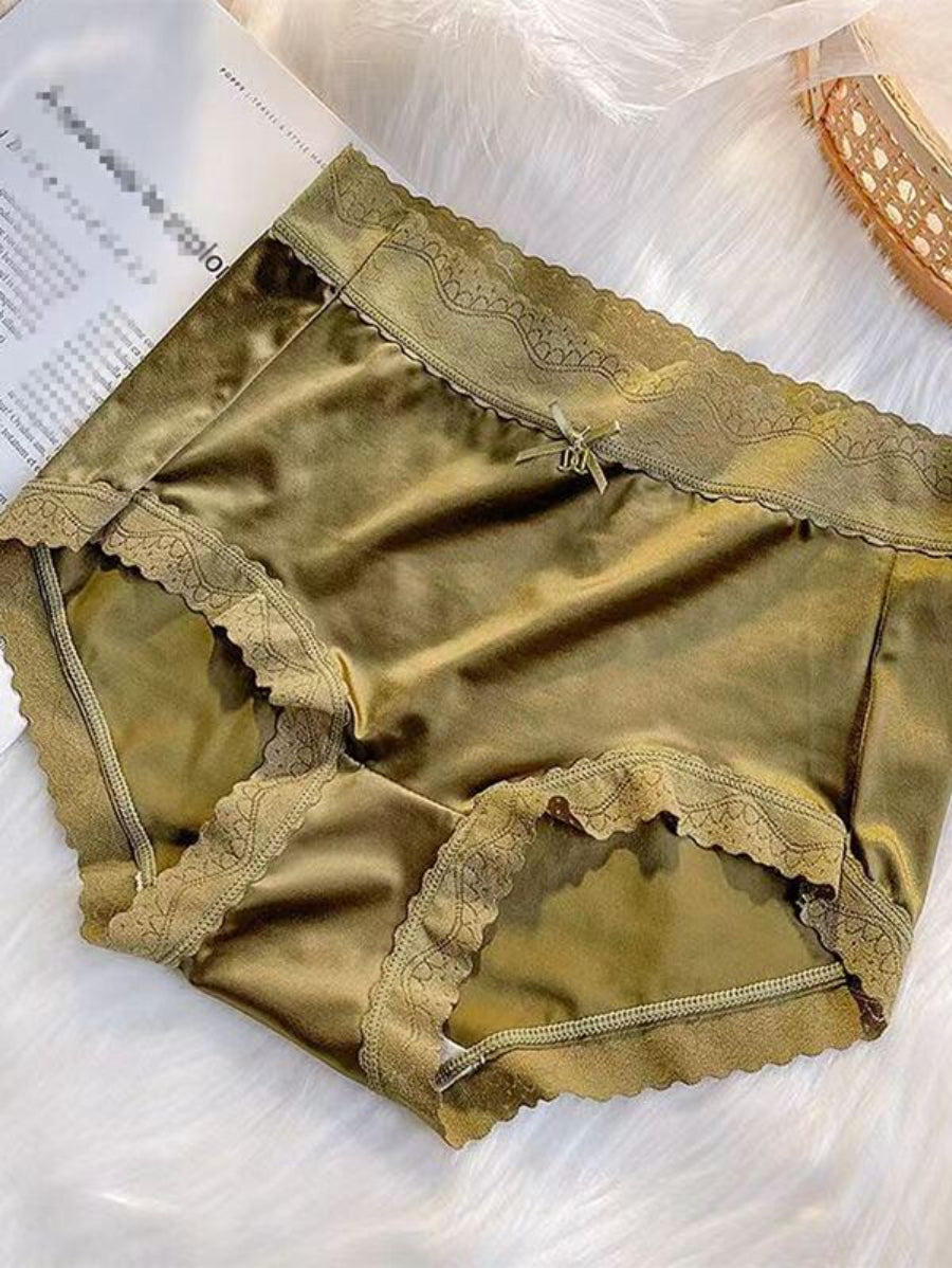 Contrast Lace Trim Brief-Soco Hoodie