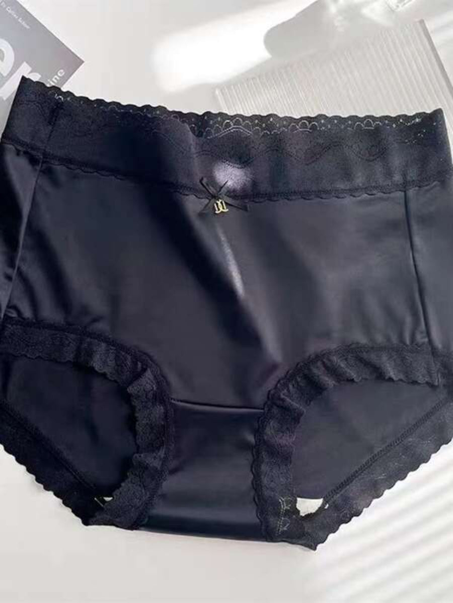 Contrast Lace Trim Brief-Soco Hoodie