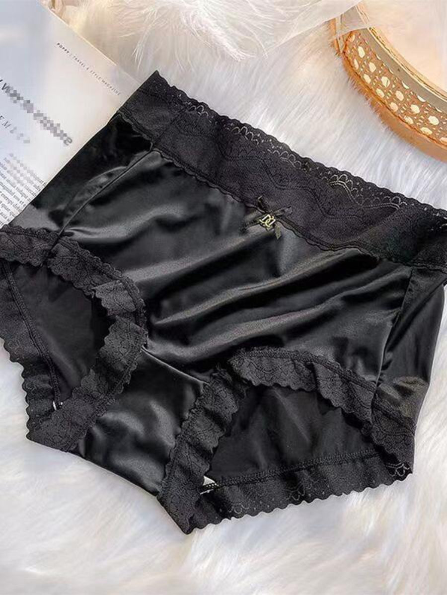 Contrast Lace Trim Brief-Soco Hoodie