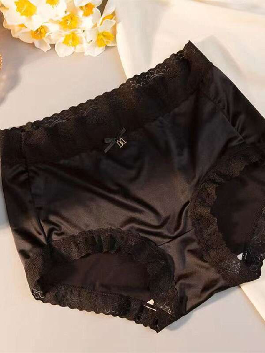 Contrast Lace Trim Brief-Soco Hoodie