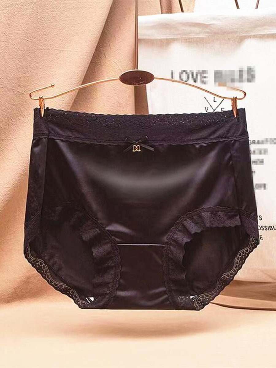 Contrast Lace Trim Brief-Soco Hoodie