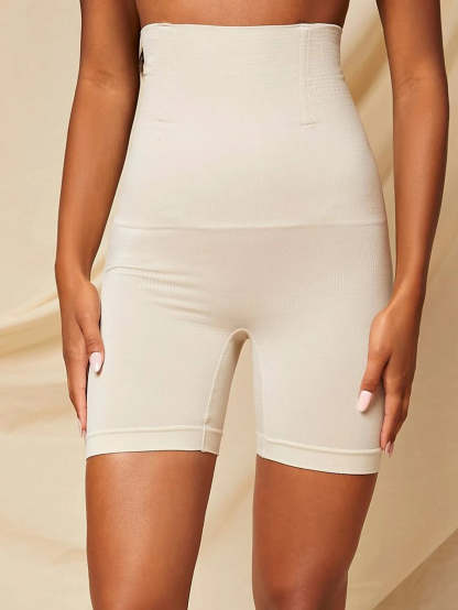 Contrast Shapewear Shorts-Soco Hoodie