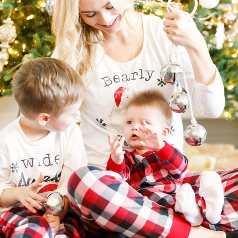 Bearly Plaid Christmas Pajama Set