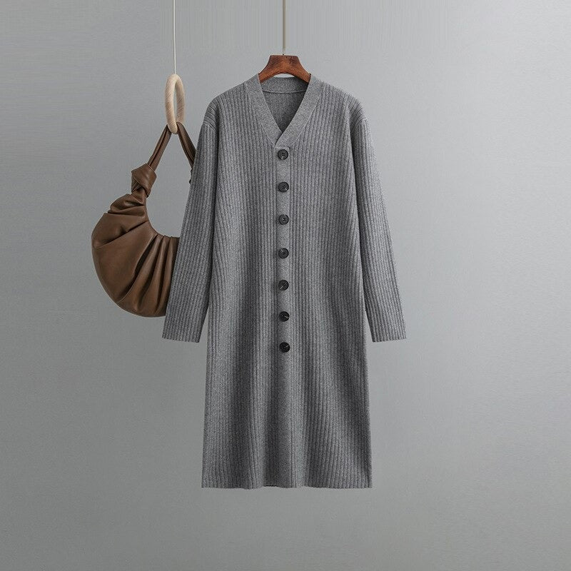 Oversize Long Knit Sweater Dresses For Women-Soco Hoodie