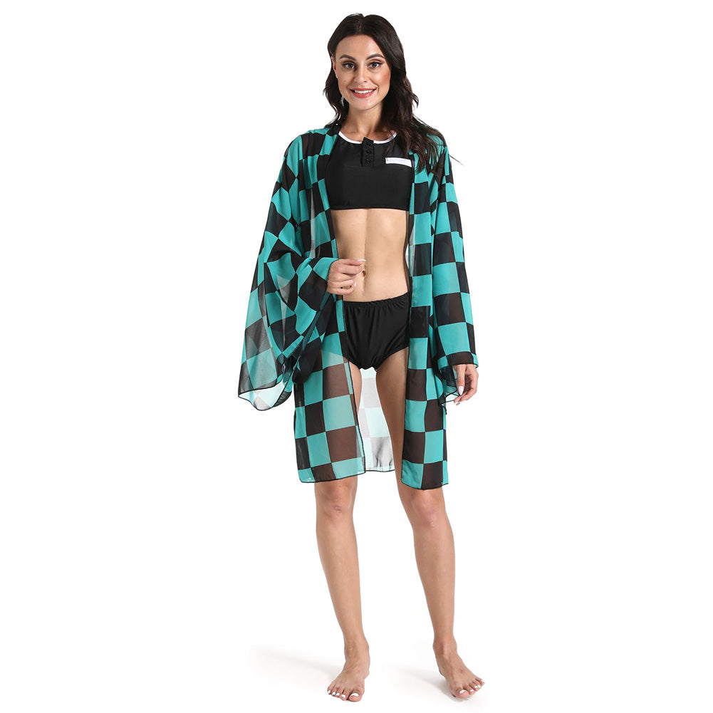 Demon Slayer Bikini Beach Swimsuit Set-Soco Hoodie