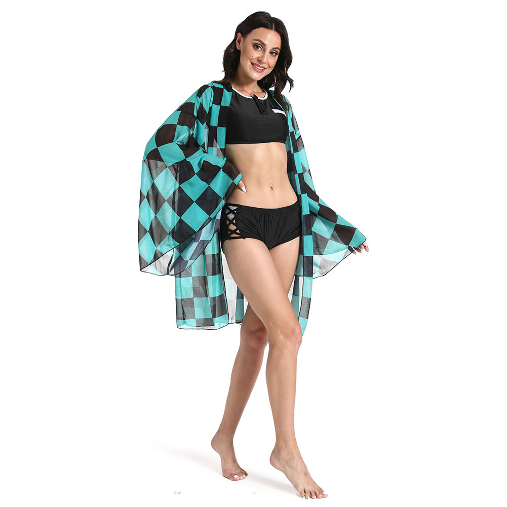 Demon Slayer Bikini Beach Swimsuit Set-Soco Hoodie