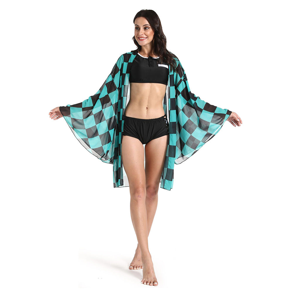 Demon Slayer Bikini Beach Swimsuit Set-Soco Hoodie