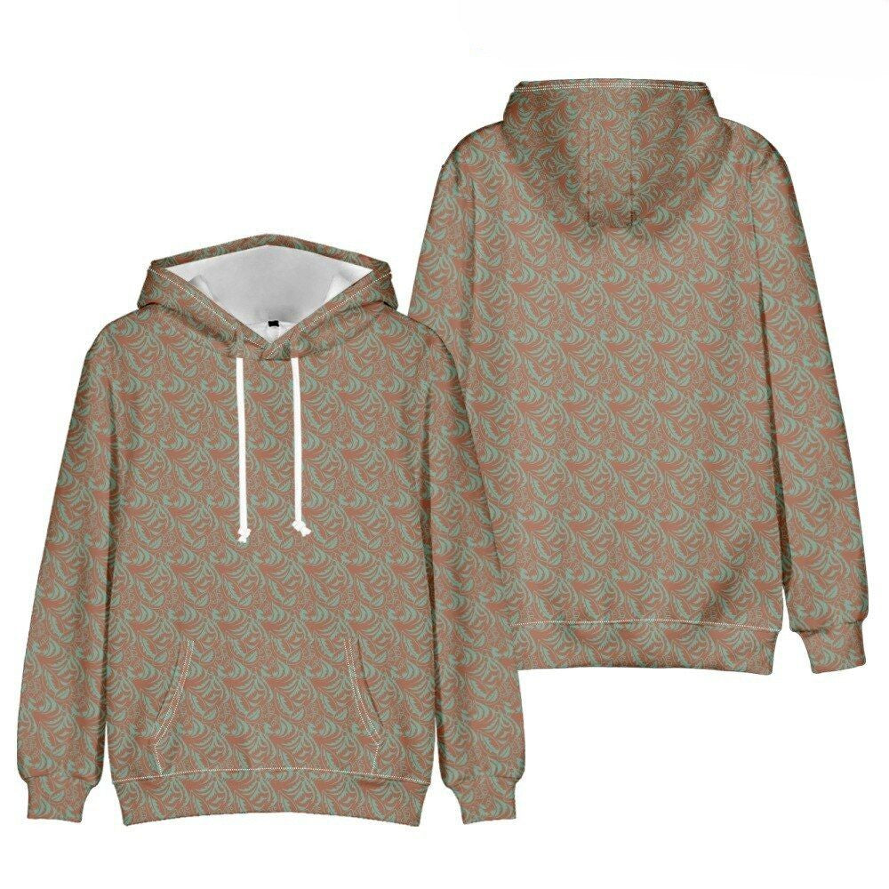 Elegant Patterned Hoodie-Soco Hoodie