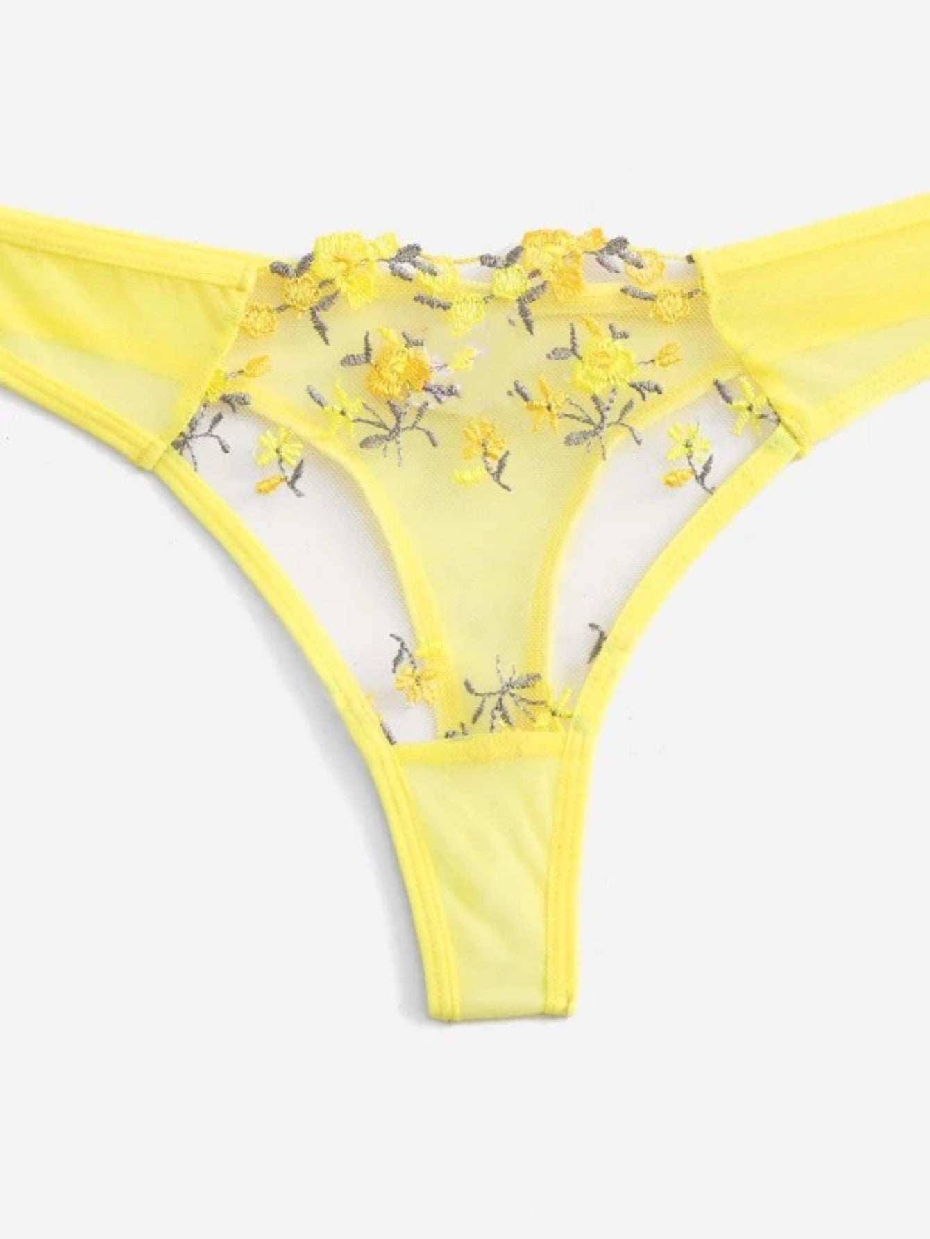 Embroidery Mesh Lingerie Set-Soco Hoodie