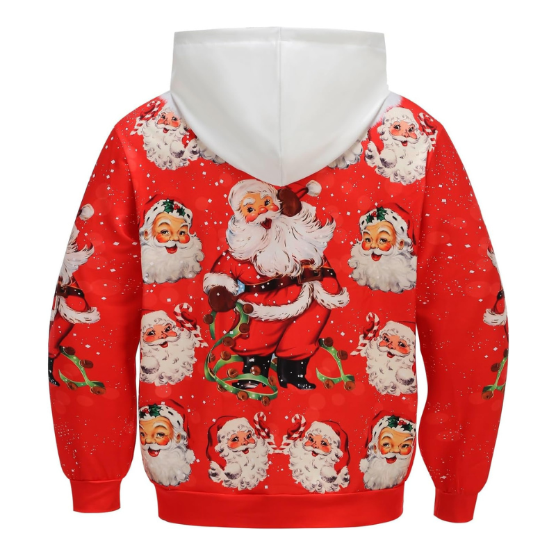 Festive Santa Themed Christmas Hoodie