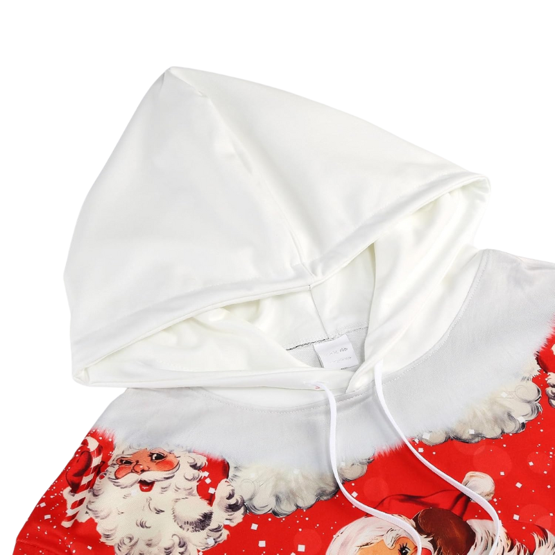 Festive Santa Themed Christmas Hoodie