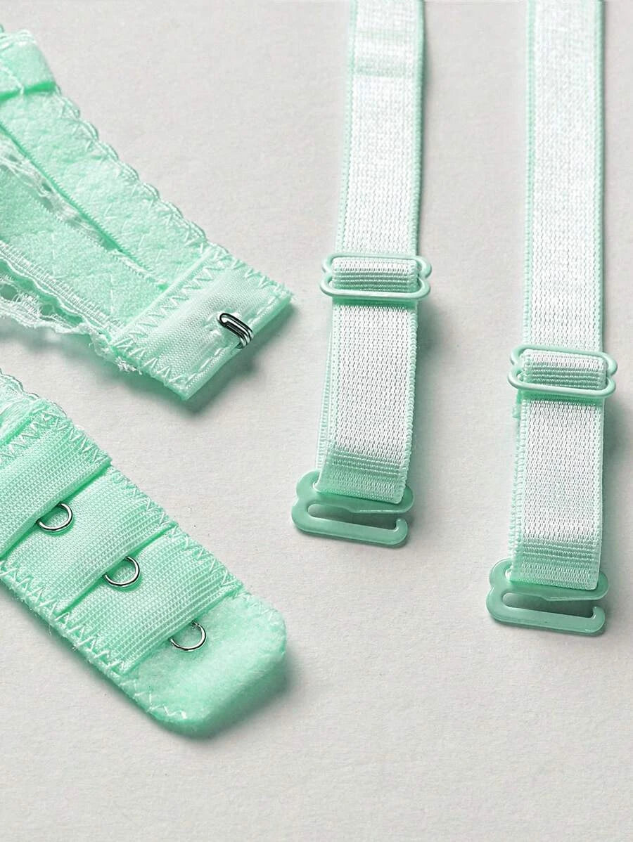 Floral Contrast Lace Underwire Bra-Soco Hoodie