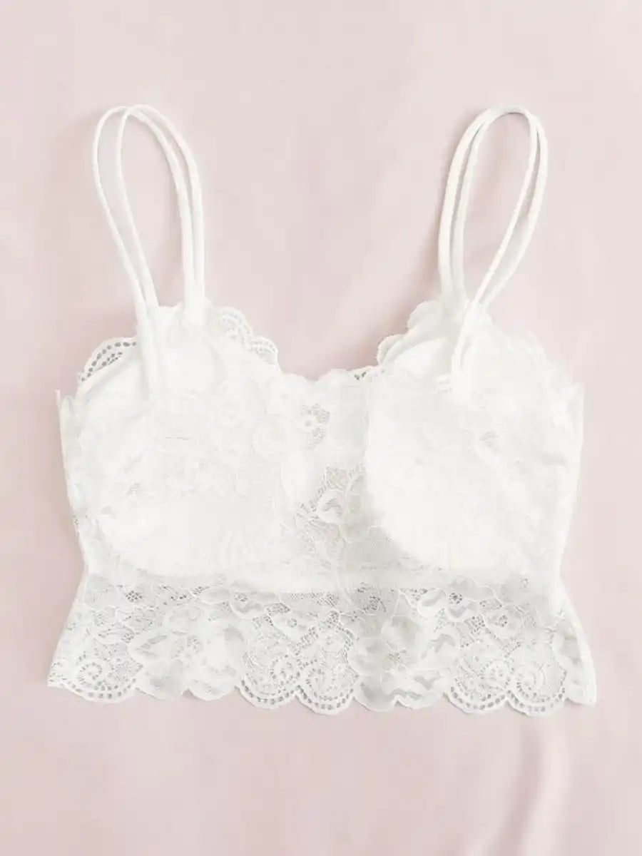 Floral Lace Bralette-Soco Hoodie