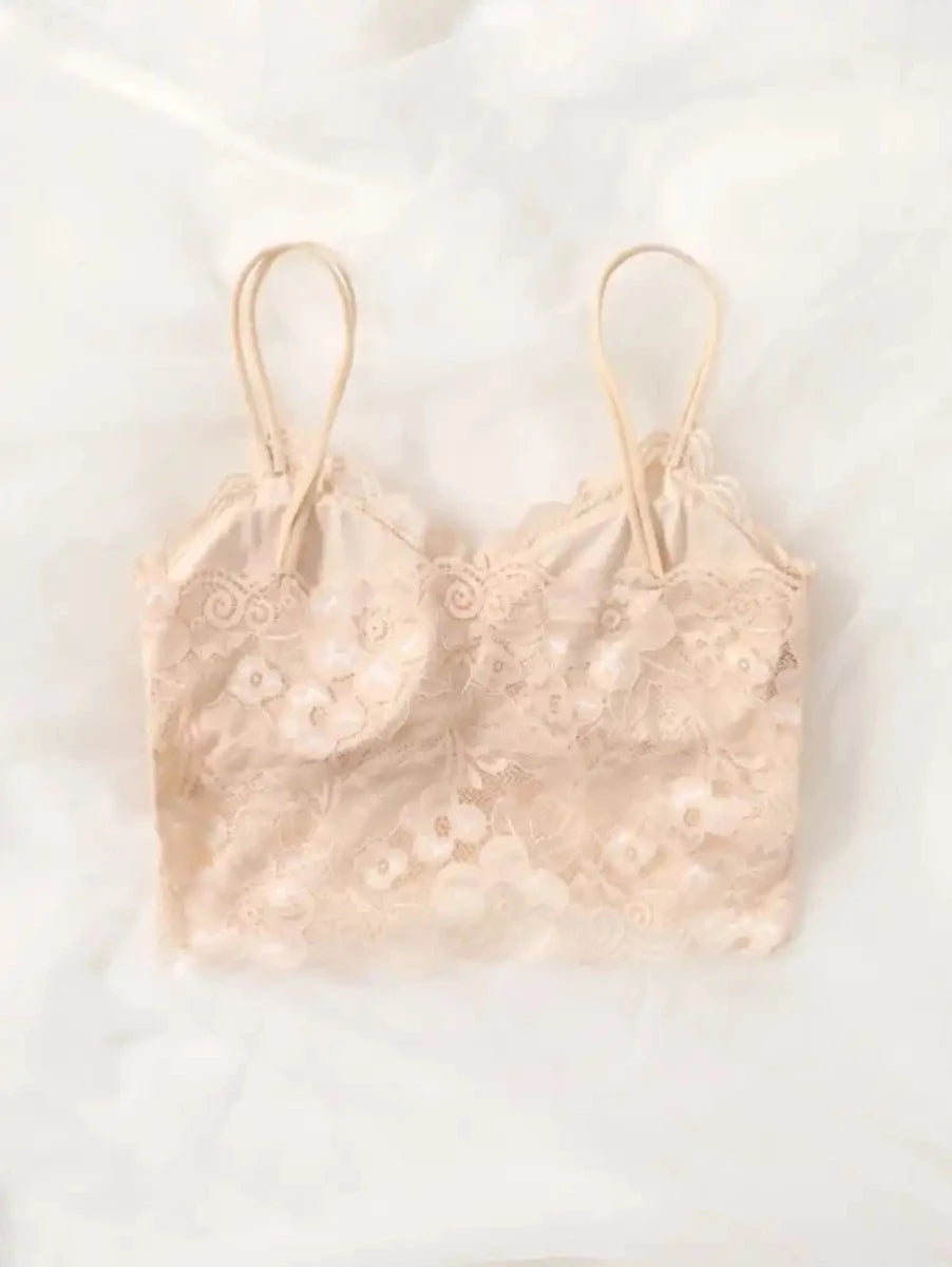 Floral Lace Bralette-Soco Hoodie