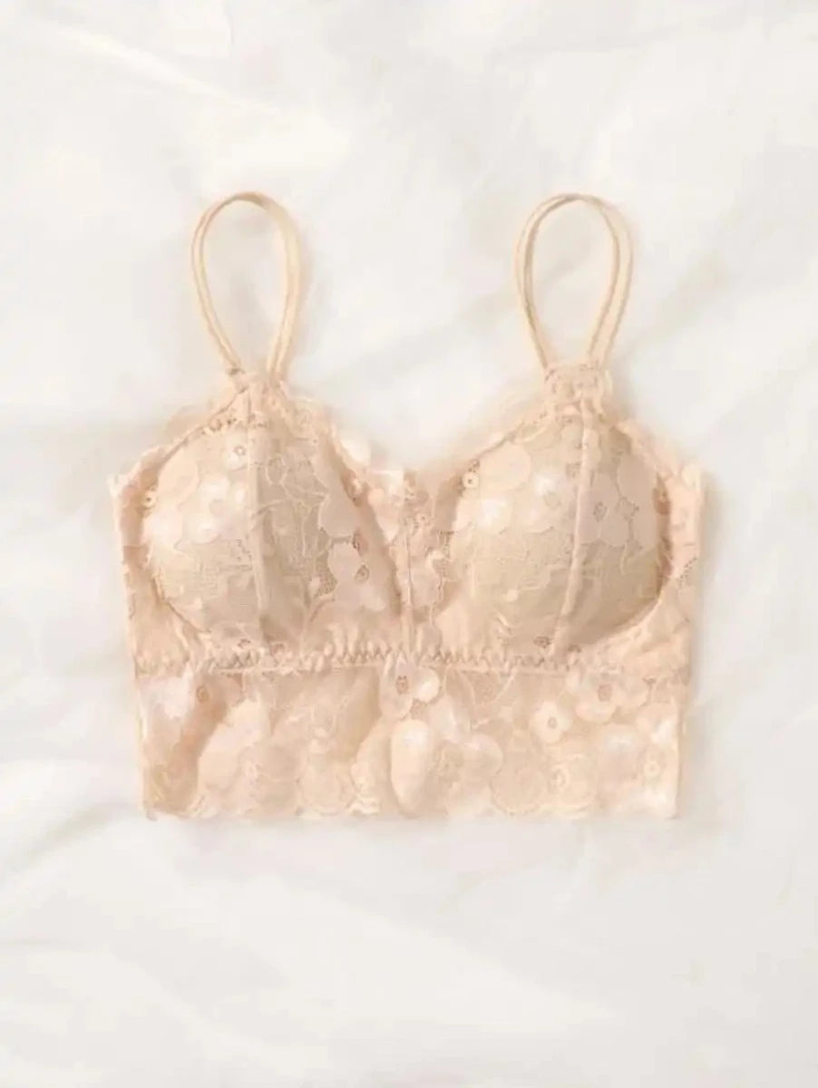Floral Lace Bralette-Soco Hoodie