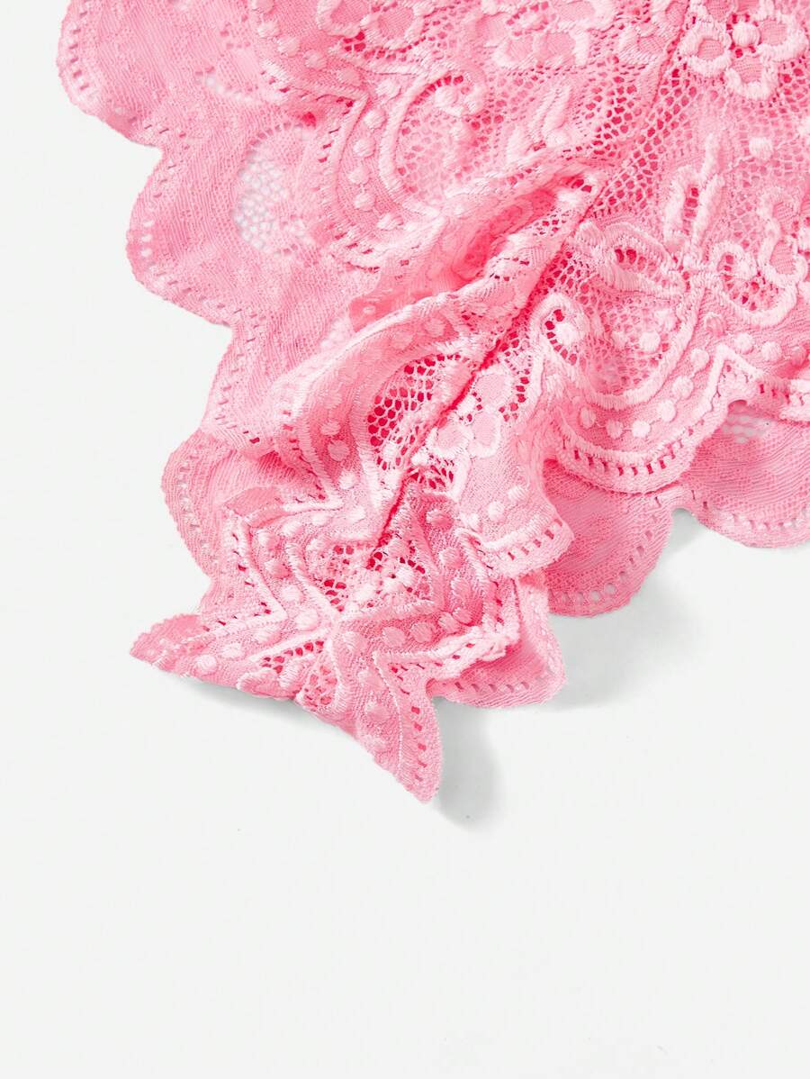 Floral Lace Teddy Bodysuit-Soco Hoodie