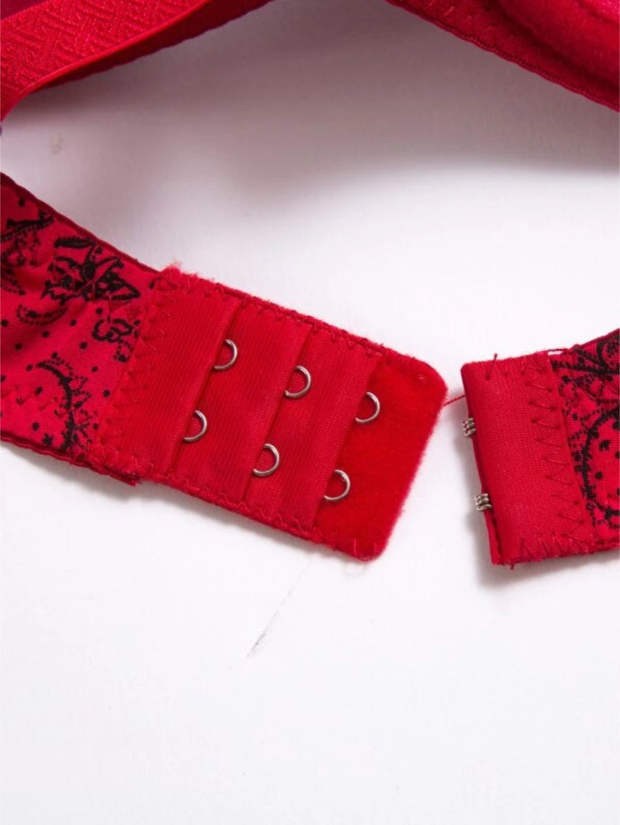 Floral Lace Underwire Bra-Soco Hoodie