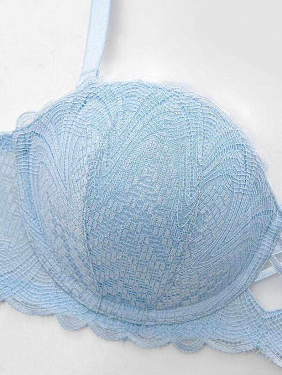 Flower Lace Underwire Bra-Soco Hoodie