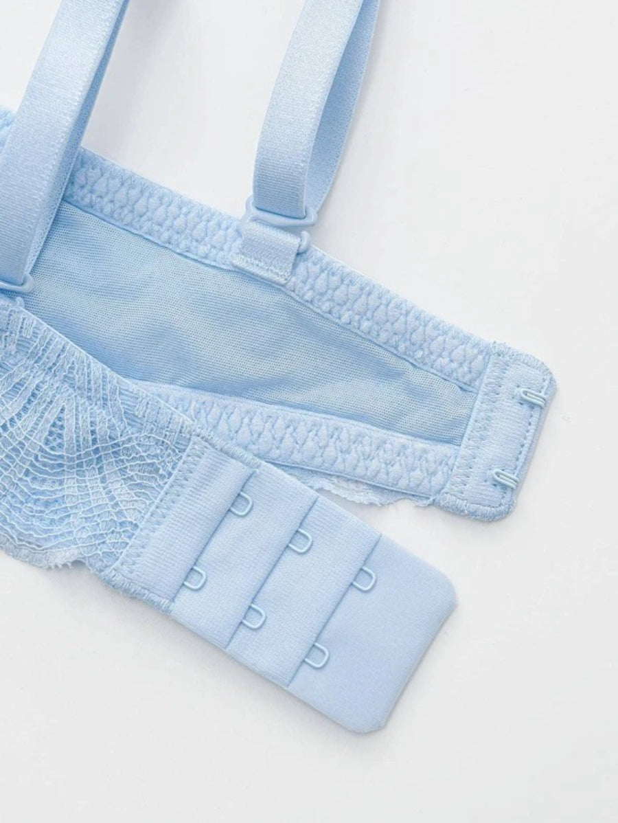 Flower Lace Underwire Bra-Soco Hoodie