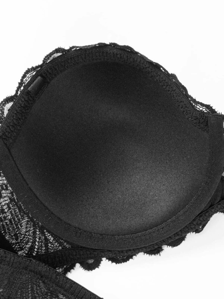 Flower Lace Underwire Bra-Soco Hoodie