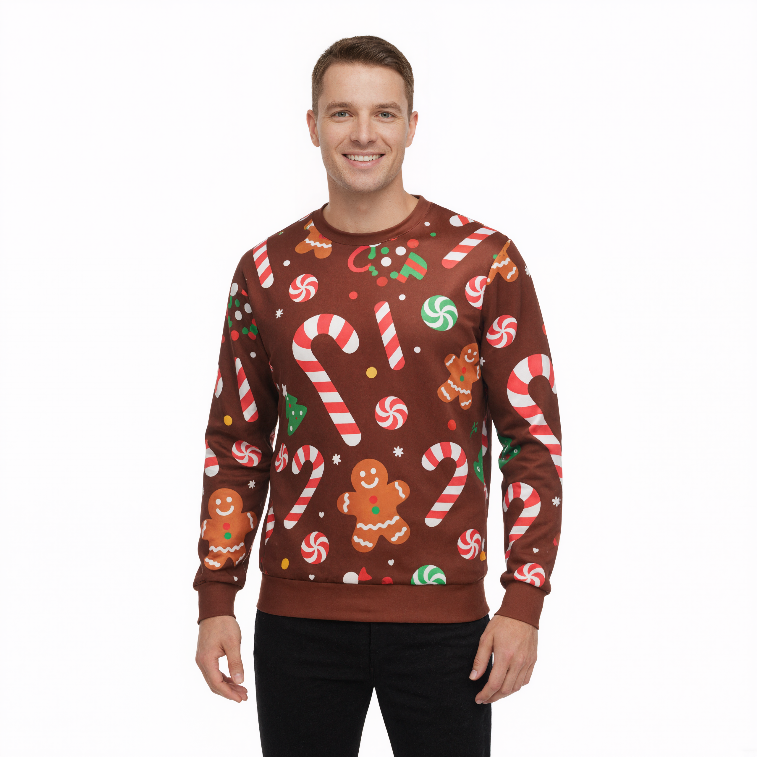 Funny 3D Print Christmas Ugly Sweater For Men And Women