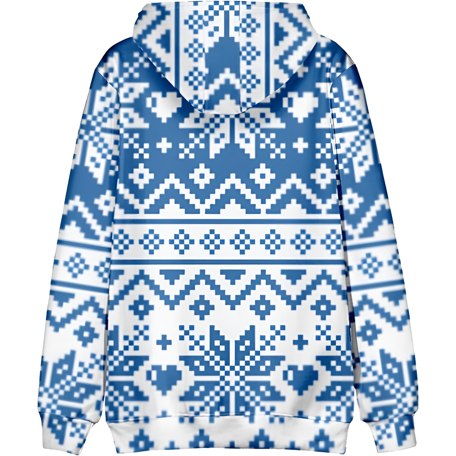 Funny Snowflake Reindeer Graphic Long Sleeve Christmas Hoodies