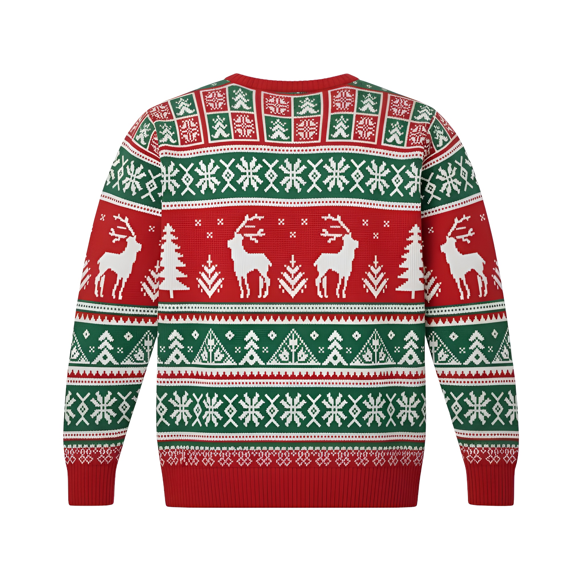 Ugly Christmas Sweater With Festive Winter Design