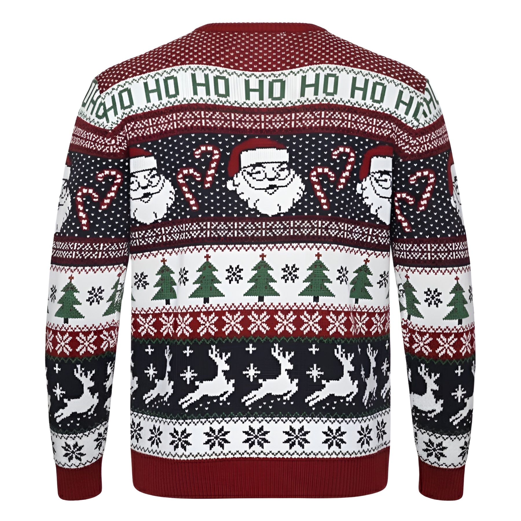Ugly Christmas Sweater For Men With Rudolph Reindeer Design