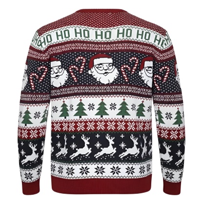 Ugly Christmas Sweater For Men With Rudolph Reindeer Design